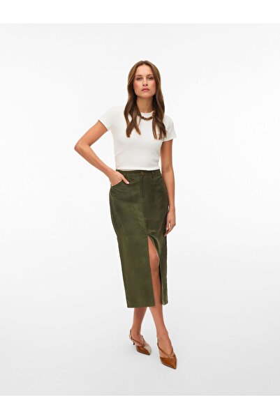 Vero Moda Rock VMKATHY Hohe Taille Midirock