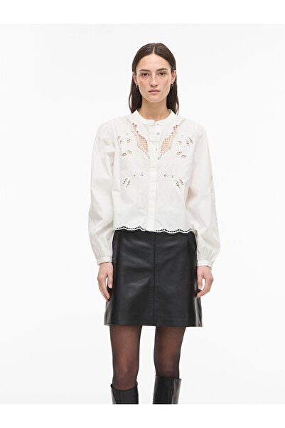 EDITED Langarmhemd Mandarinkragen