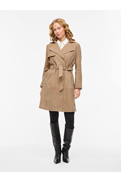 VILA Trenchcoat VIMALLA Wildleder