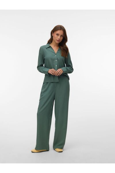 Vero Moda Hose mit weitem Beinschnitt VMMYMILO Mittlere Taille Hose