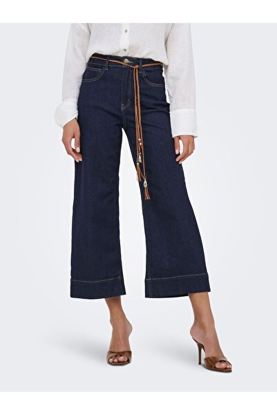 ONLY Jeans mit weitem Bein ONLMADISON Hohe Taille Weiter Beinschnitt Jeans