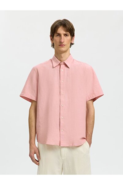 SELECTED Bluse aus Leinengemisch Regular Fit