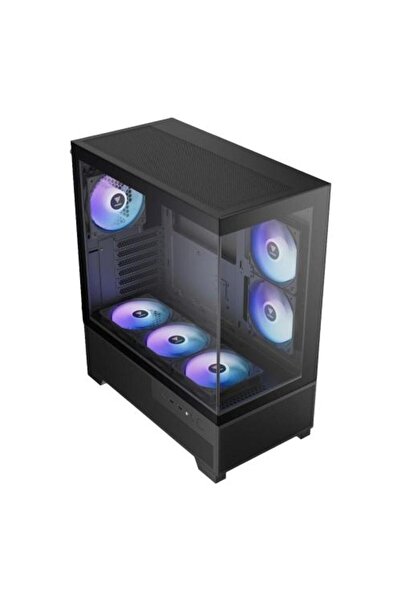 gamdias Aura GC12 case, aRGB lighting, Middle Tower, Without power supply (Bl...
