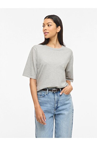 VILA Strickoberteil VIMALU Kurzärmeliges