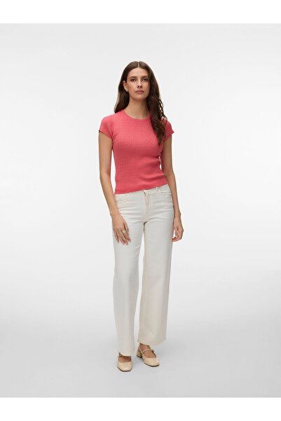 Vero Moda Gestricktes T-Shirt VMSILJE Gestricktes T-Shirt