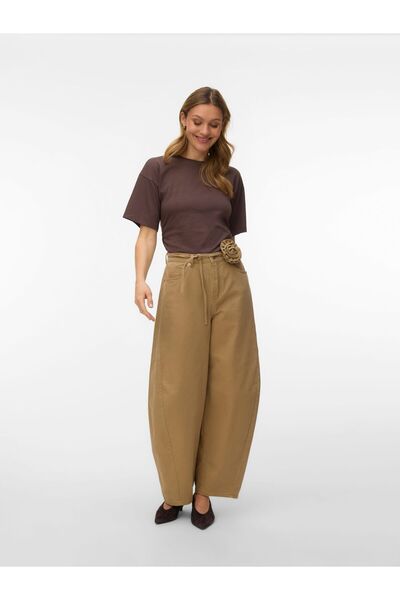 Vero Moda Weit geschnitten VMKAITLIN Hohe Taille Barrel Fit Jeans