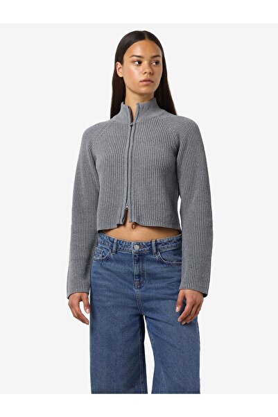 Noisy May Strickjacke cu guler ridicat