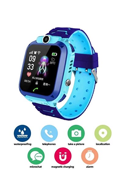 gmk Waterproof smart watch for kids, supports SIM card, with camera and wirel...