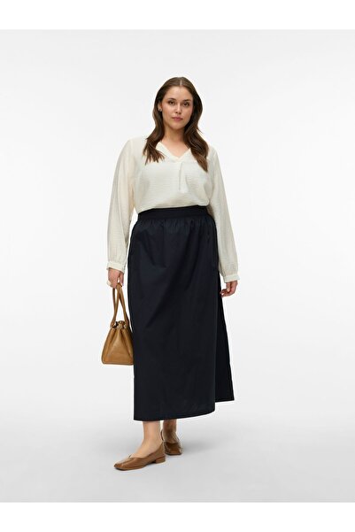 Veromoda Curve A-Linien Rock VMCCILLA Hohe Taille Langer Rock