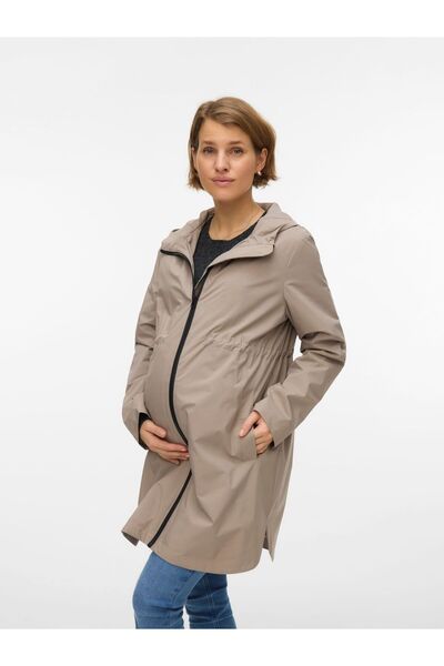 Mama Licious Jacke Kapuze Weite Ärmel Mantel