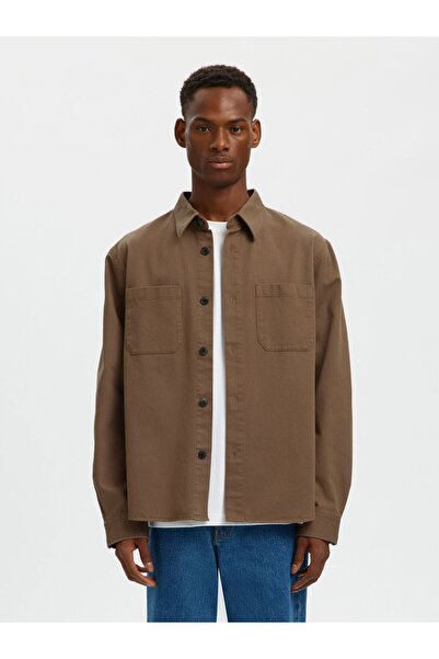 SELECTED Overshirt Regular Fit Twill