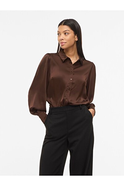 VILA Hemd VIENNA Ballonärmel