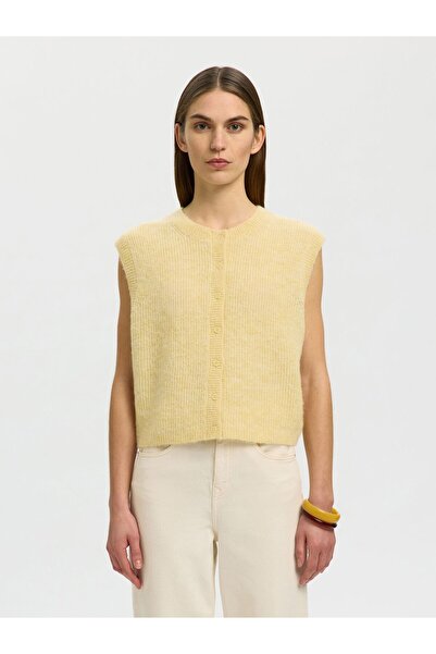 SELECTED Strickweste Wollgemisch