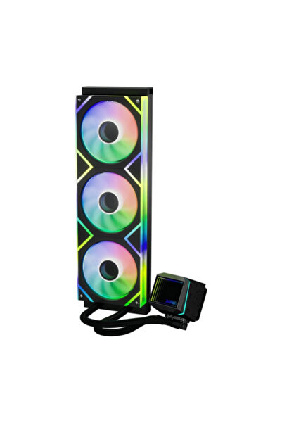 XPG Cooler CPU LEVANTE II 360, iluminare RGB, 3 x 120 mm (Negru)