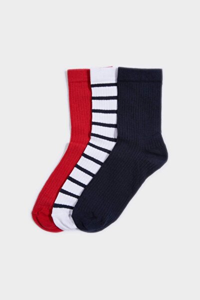 DeFacto Șosete lungi pentru femei, 3-în-1, bumbac perechi H3279AXNS