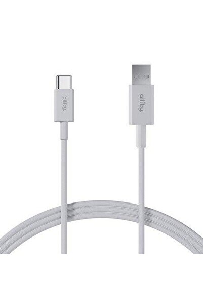 allity Data and charging cable AUC-03, USB-A to USB-C, 3A, 1m (White)