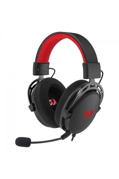 REDRAGON Cragblade Gaming Headset, Wired, 3.5mm Jack (Black/Red)