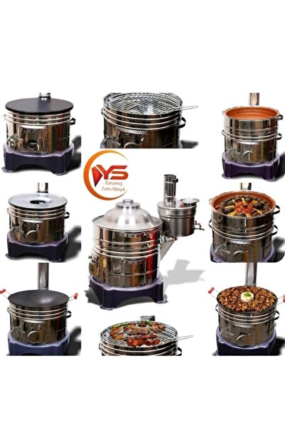 Empressco Full Çift Musluklu Semaverli Güveç Mangal ve Kavurma Tavası Seti