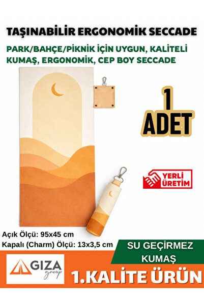 Giza Ambalaj Seccade Taşınabilir Ergonomik Cep Boy Seccade Su Geçirmez Özel T...