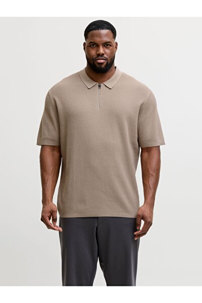 Jack & Jones Plus Gestricktes Polo Plus Size Gestricktes Polo