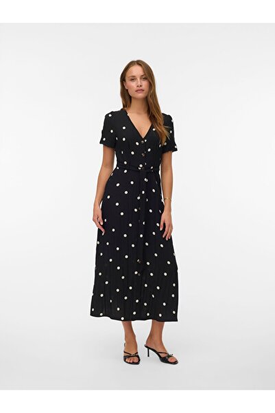 Vero Moda Hemdblusenkleid VMJOAN Langes Kleid