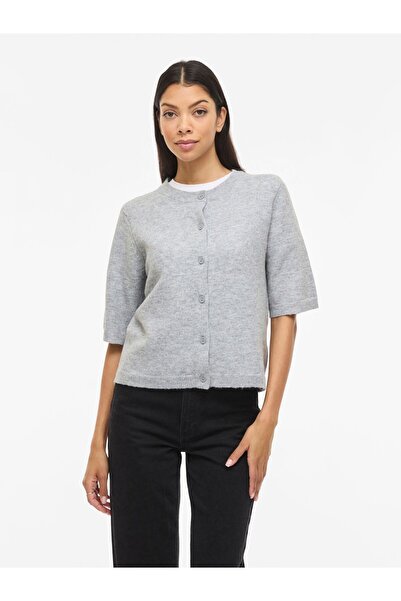 VILA Strickjacke VILIGA Kurzarm