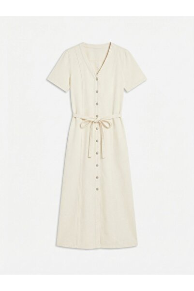 Vero Moda Jeanskleid VMJANINA Langes Kleid