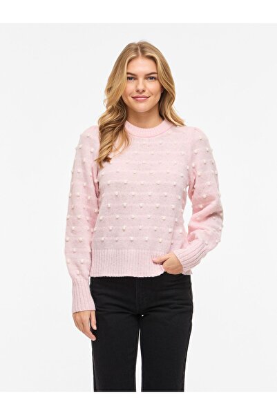 VILA Strickpullover VIDOTTIE Rundhals