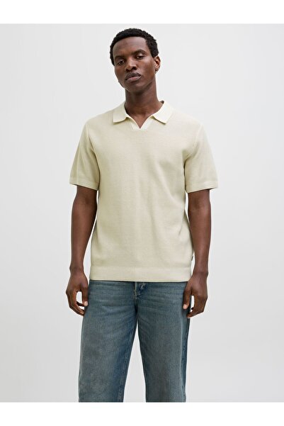 Jack & Jones Premium Πλεκτό μονόχρωμο μπλουζάκι