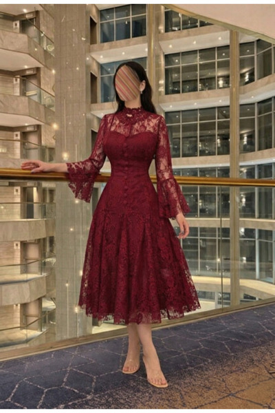 GORI FASHION Elegant Lace midi dress