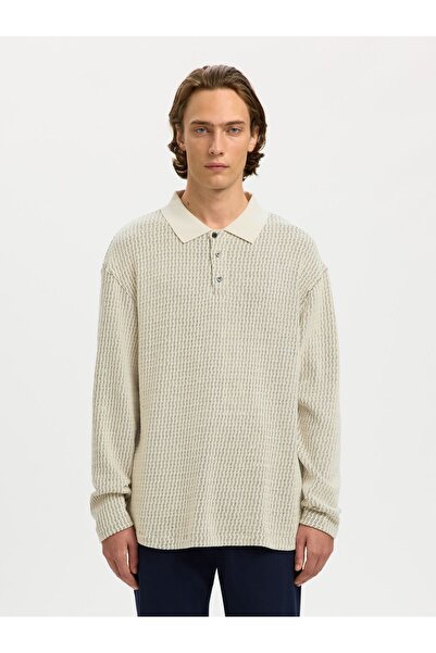 SELECTED Sweatshirt Polo-Style
