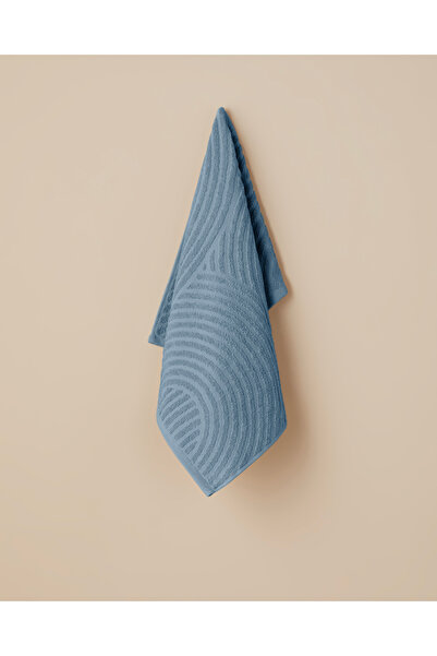 English Home Curve Cotton Face Towel 50X70 cm Blue