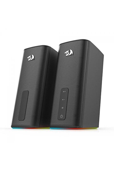 REDRAGON Connie Speakers, RGB Lighting, Bluetooth, 3.5mm Jack, 20W (Black)