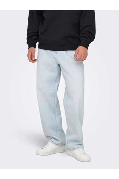 Only & Sons Locker geschnitten ONSFADE Mid Rise Locker geschnitten Jeans