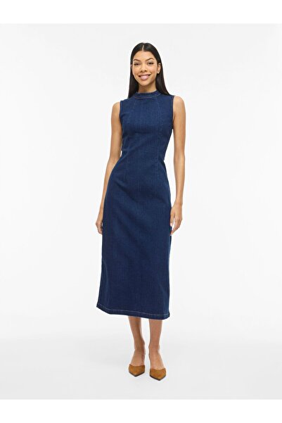 VILA Jeanskleid Midi