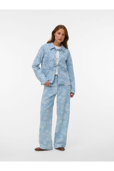 Vero Moda Weit geschnitten VMRAE Hohe Taille Weiter Beinschnitt Jeans