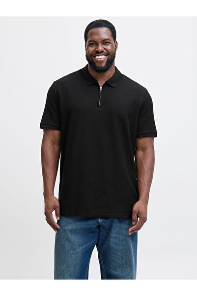 Jack & Jones Plus Poloshirt Plus Size Einfarbig Poloshirt