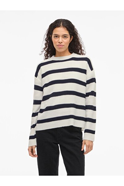 VILA Strickpullover VIULLA Rundhals