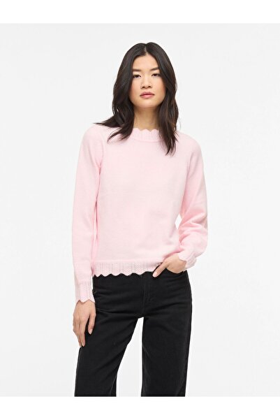 VILA Strickpullover VINIKOLINA Stehkragen