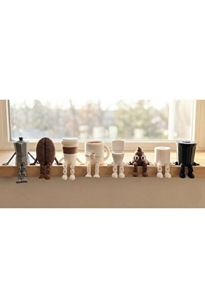 RubaTrend Sevimli Ev Seti 8li Hediyelik Ev Seti Dekoratif Aksesuar