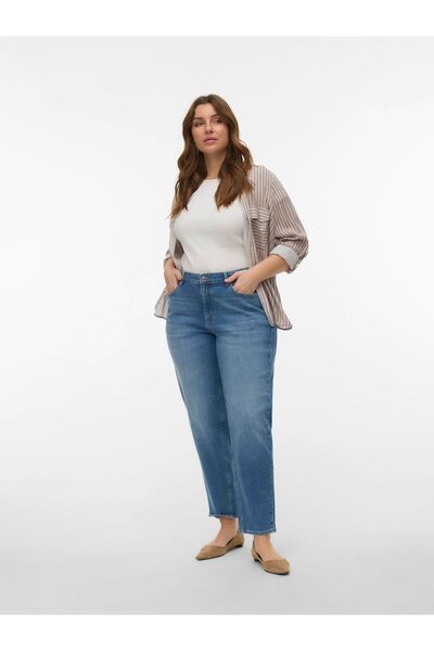 Veromoda Curve Mom Jeans VMCTESSA-STRETCH Hohe Taille Hohe Taille Jeans