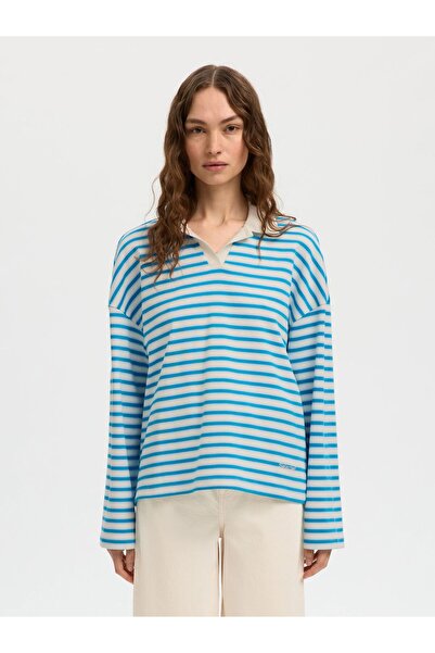 SELECTED Langarm-Poloshirt Relaxed Fit