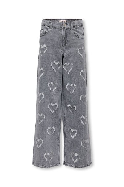 Kids Only Jeans mit weitem Bein KOGLUMI Hohe Taille Weiter Beinschnitt Jeans