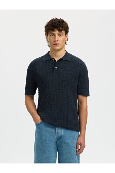 SELECTED Polohemd aus Strick Regular Fit