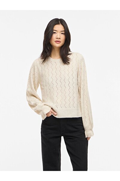 VILA Strickpullover VISALSA Langärmeliger