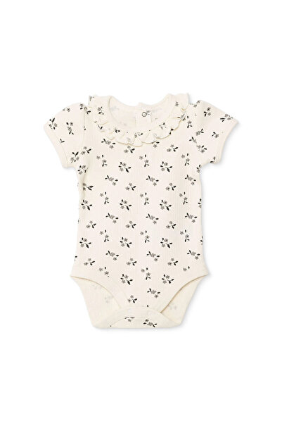 ebebek Hello Baby HelloBaby Kız Bebek Body Çiçek Baskılı Çıtçıtlı Modelli Yak...