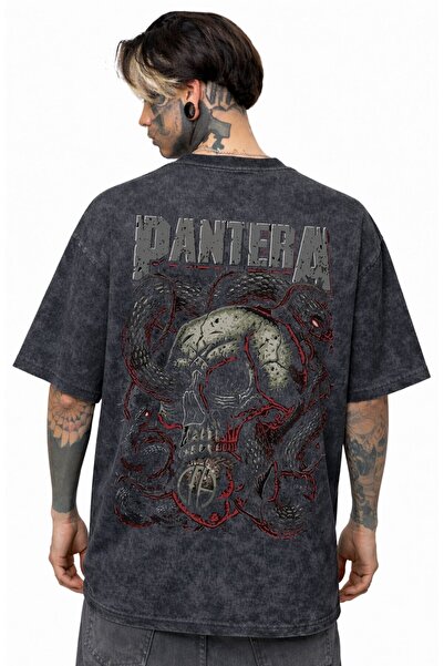 SEVBANO Pantera rok metal muzički bend, unisex majica sa leđnim printom, over...