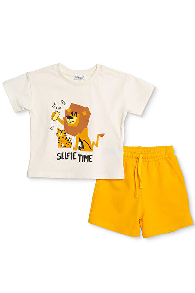 ebebek Hello Baby HelloBaby Erkek Bebek Tişört-Şort Kaplan Baskılı Bağcıklı B...