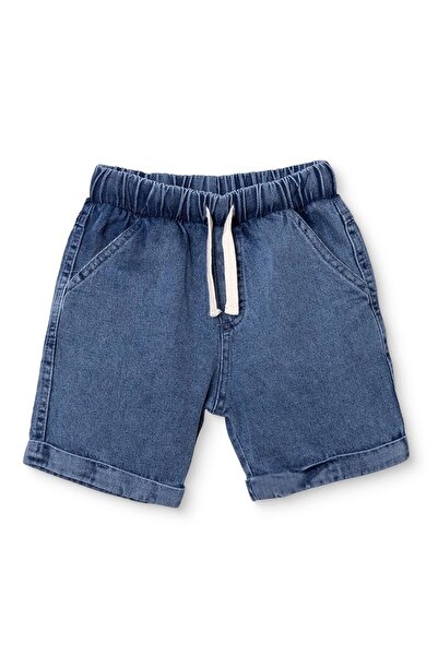 ebebek Hello Baby HelloBaby Erkek Bebek Denim Şort Bağcıklı Duble