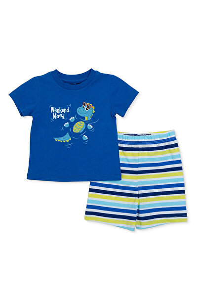 ebebek Hello Baby HelloBaby Erkek Bebek Pijama Takımı Hayvan Baskılı Bisiklet...